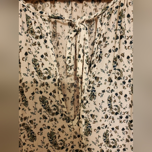 Lucky Brand Paisley Peasant Blouse Top - Picture 4 of 5